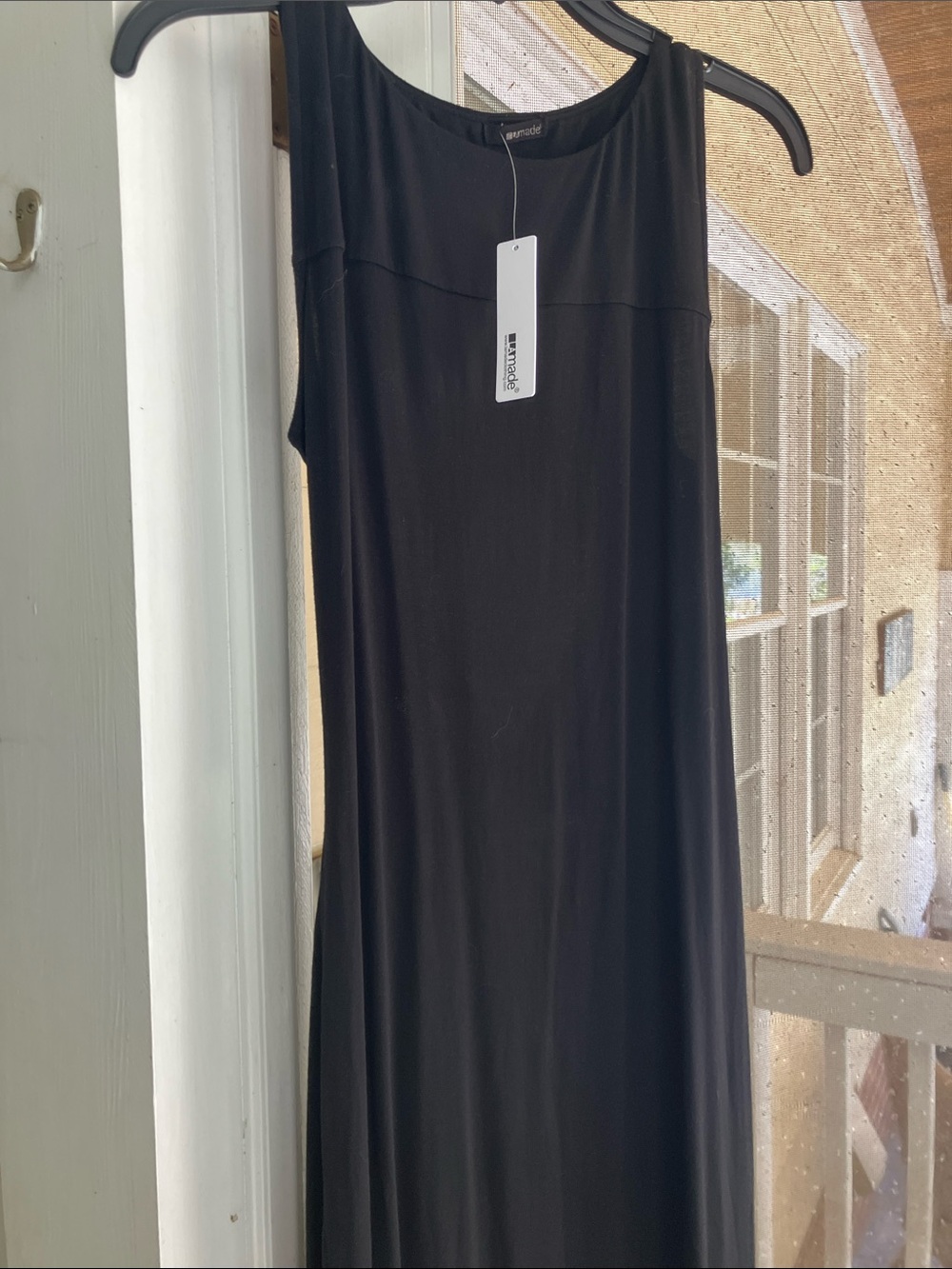 LA Made black dress to wear during the day or can dress her up!!